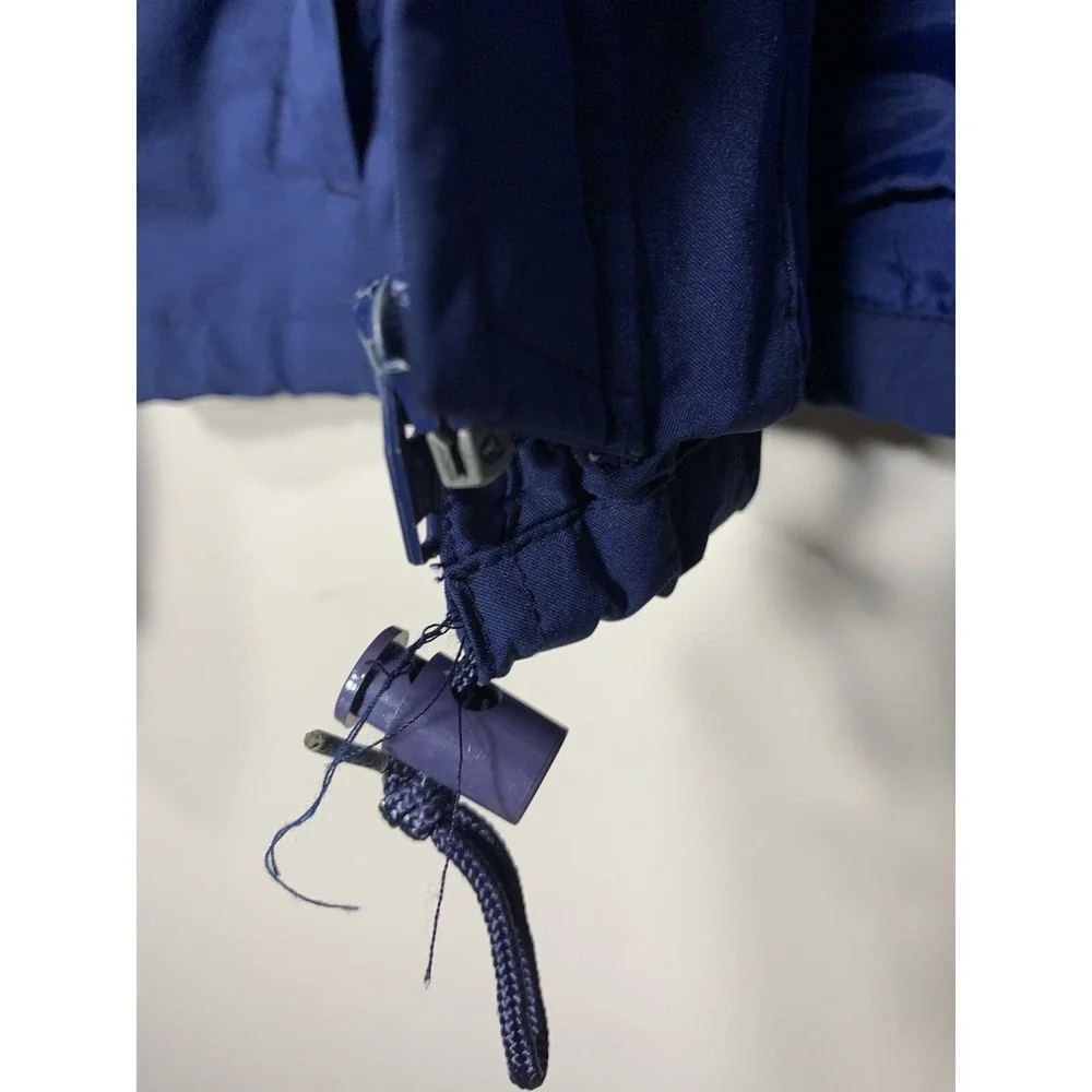 Eddie Bauer Gore Tex Windbreaker Jacket Mens M Blue Hood Vintage‎ Hiking